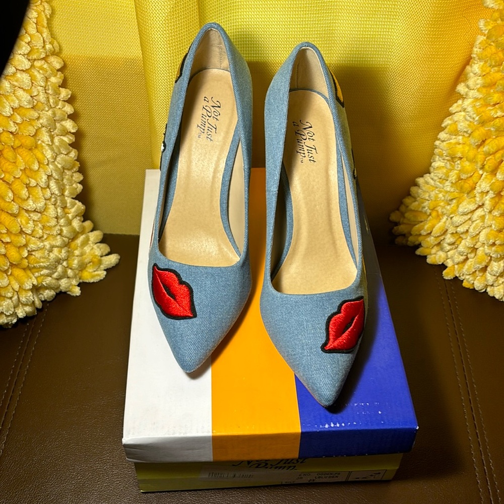 Blue Denim Pumps